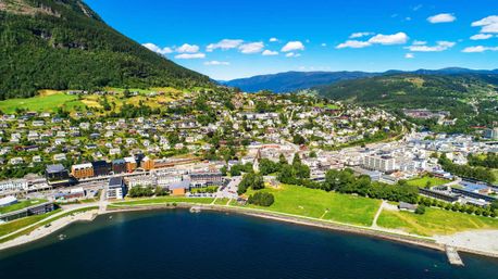 Dronefoto av Voss